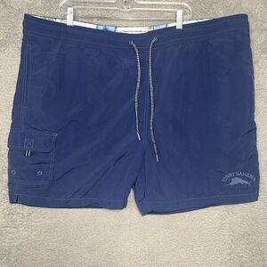 Tommy Bahama Relax Shorts Men's Size 2XL‎ XXL Blue Mesh Lined Swim Trunks Board